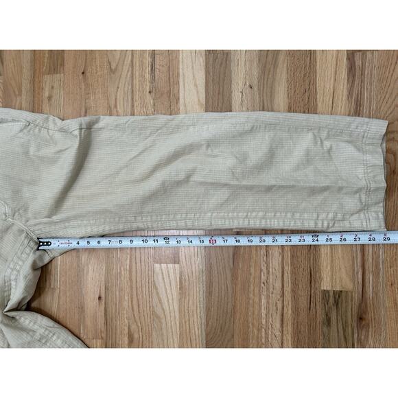 Tommy Bahama Relax Ripstop Khaki Drawstring Pants Cotton Linen Blend Mens 34 - Picture 10 of 12